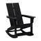 Flash Furniture 2 Modern Black Adirondack Rockers & Side Table JJ-C14709-2-T14001-BK-GG - alternate 3
